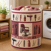 Quilted Laundry Bag with Hair Stylist Design