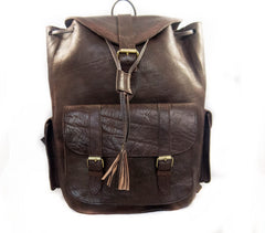 Outdoor Camping Heavy Duty Large Leather Rucksack