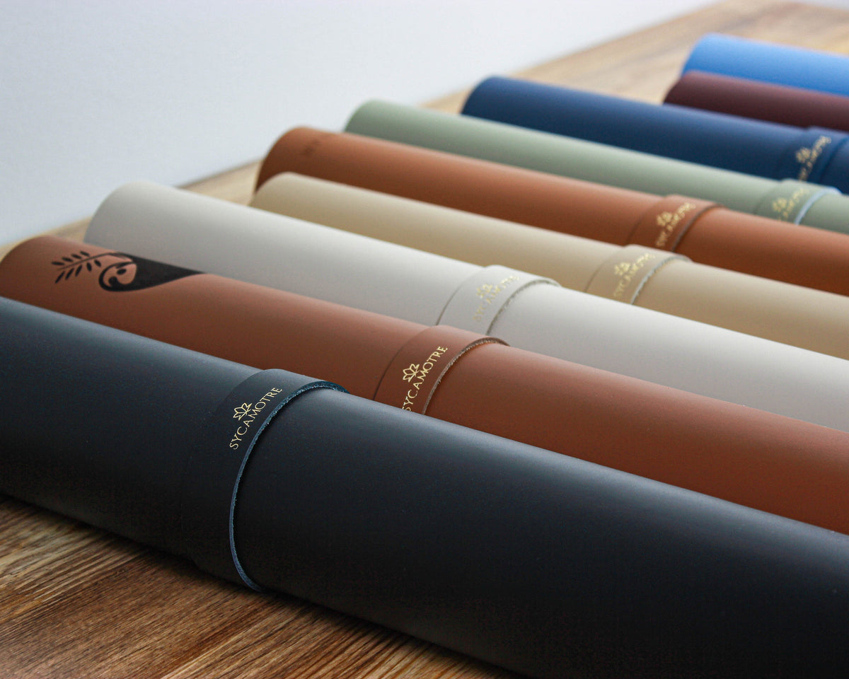 Leather Desk Mat, Custom Size Desk Pad, Personalized Office Accessories, Leather Writing Pad