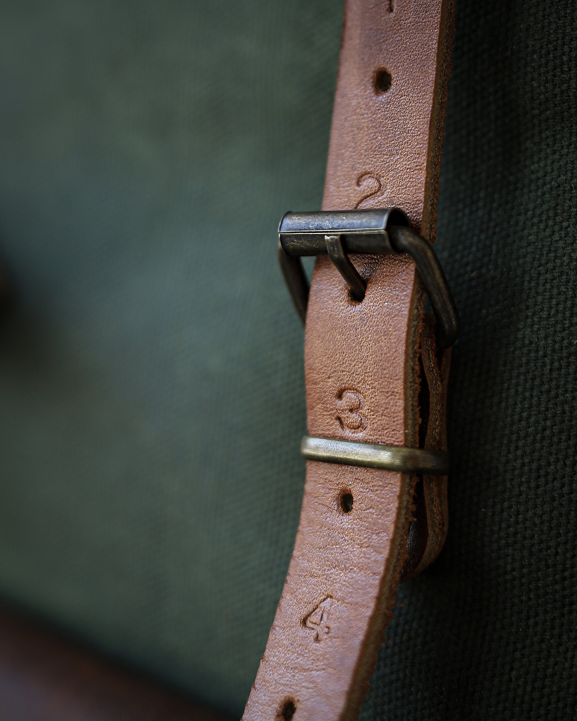 Leather and Waxed Canvas Backpack, 50 Liter