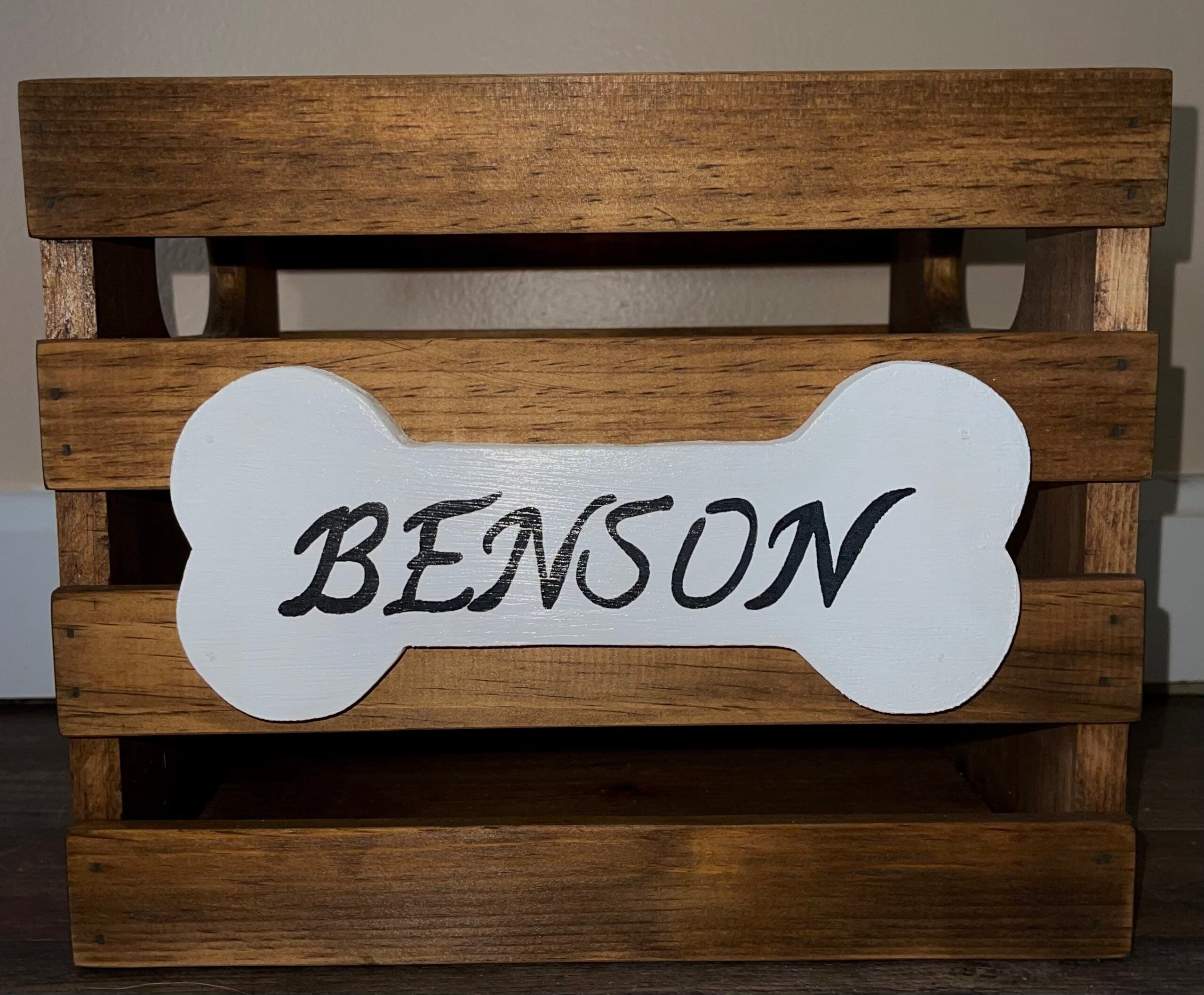 Personalized Dog Toy Box Wooden | Custom Pet Storage Bin | Dog Toy Organizer | Dog Lover Gift | Painted Dog Name Box