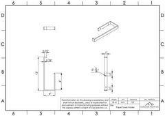Paper Towel Holder Under Cabinet for Kitchen Storage