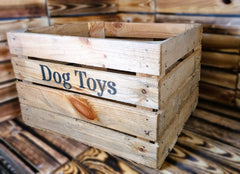 Large Dog Toys Storage Box Wooden Crate