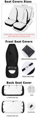 Boho Floral Car Seat Covers Light Rust Tan Spring Summer Flower Car Seat Accessories Front Back