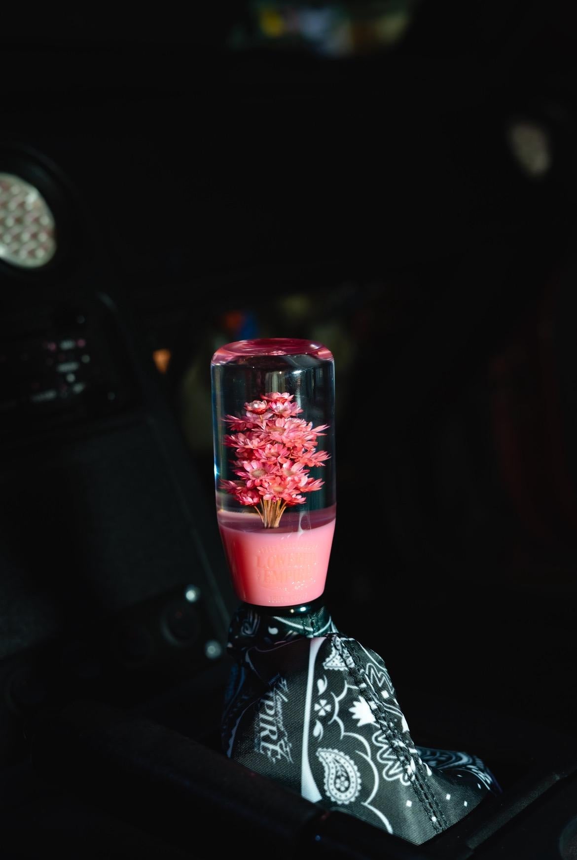 Pink Sakura Flowers Shift Knob | Universal Manual Car Shifter