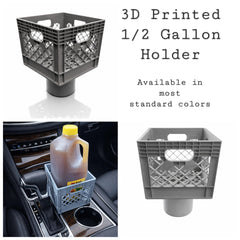 Half Gallon Car Cup Holder – 3D Printed Large Drink Holder