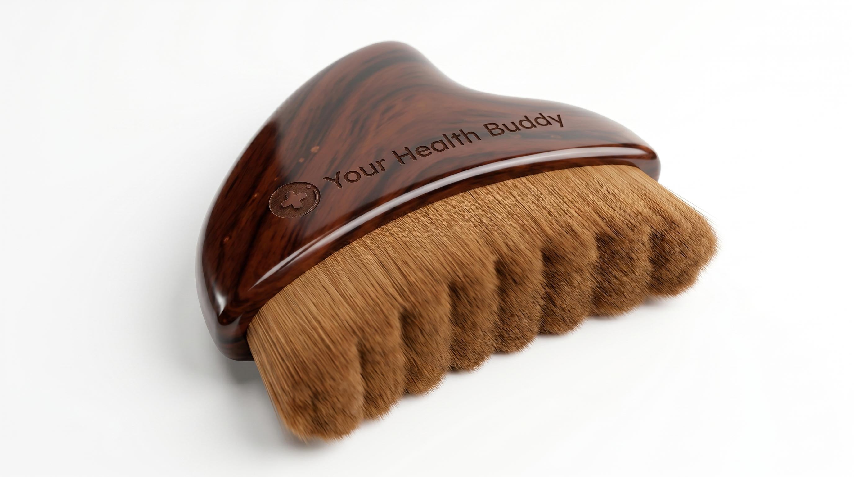 Lymphatic Drainage Facial Brush with Soft Bristles for Massage and Makeup Application