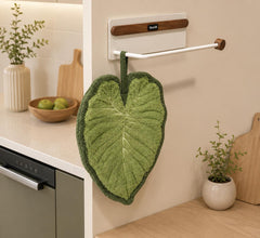 Leaf Hand Towel, Absorbent Microfiber Kitchen Bathroom Decor