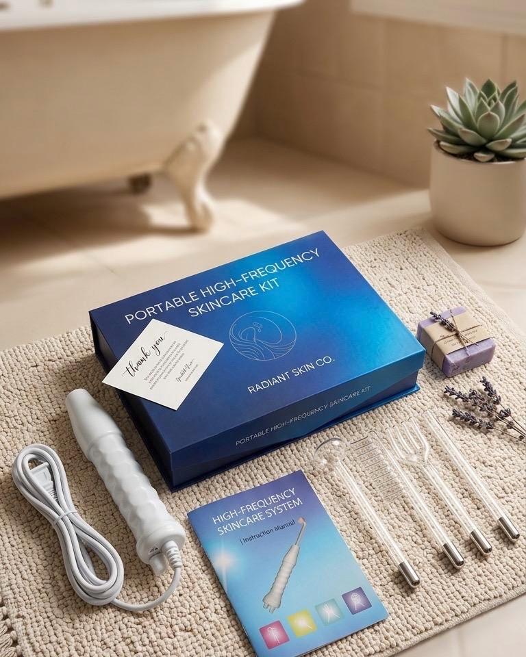 High-Frequency Facial Wand with 4 Neon Tubes