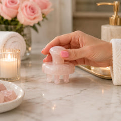 Rose Quartz Scalp Massager